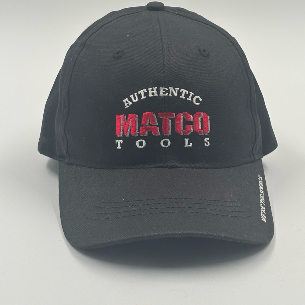 Authentic Matco Tools Black Baseball Cap - Red Em… - image 1